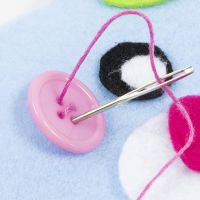 Sewing on a button