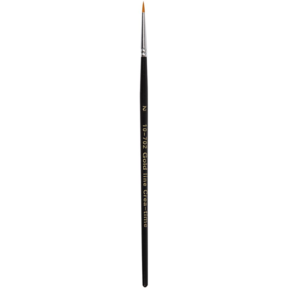 Gold Line Brushes, no. 2, L: 17 cm, W: 3 mm, round, 12 pc/ 1 pack