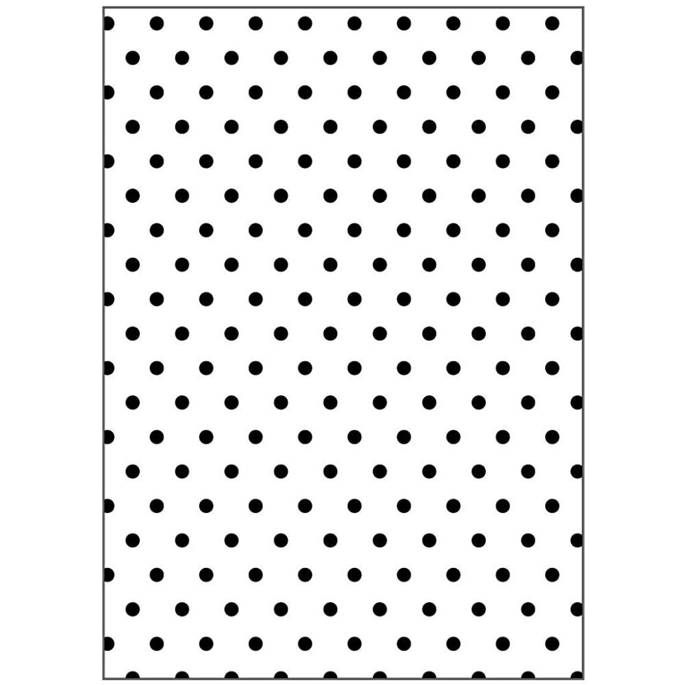 Embossing Folder, polka dot, size 13x18,5 cm, thickness 2 mm, 1 pc
