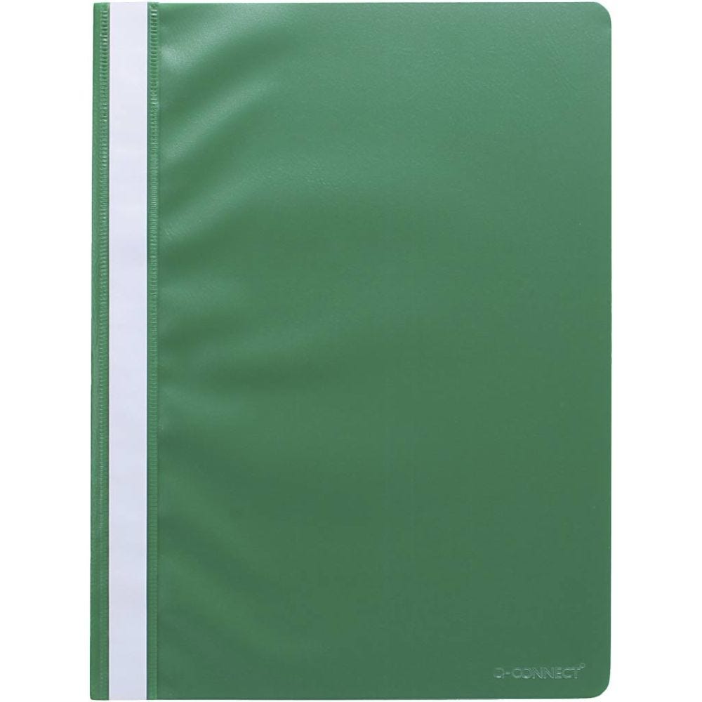 Plastic presentation folders, green, 1 pc
