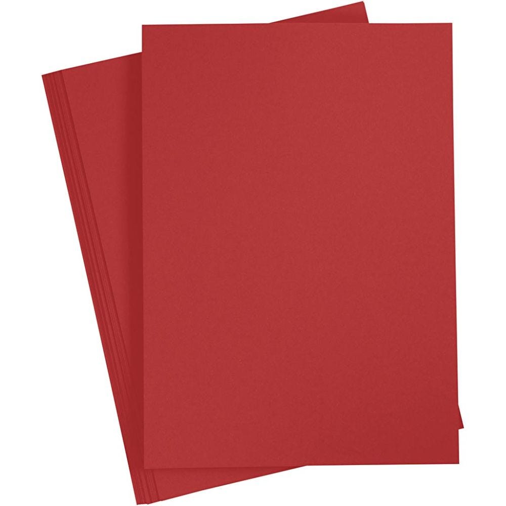 Paper, A4, 210x297 mm, 80 g, red, 20 pc/ 1 pack