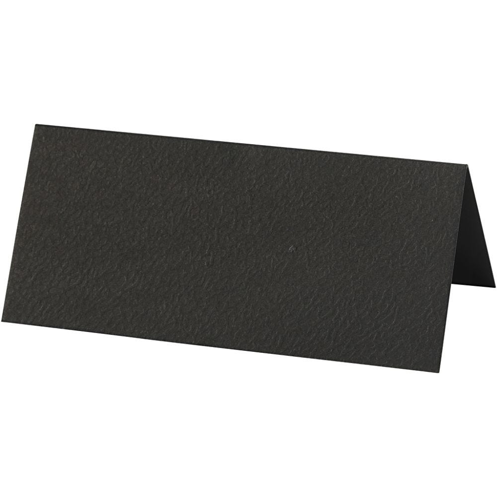 Table place cards, size 9x4 cm, 220 g, black, 10 pc/ 1 pack