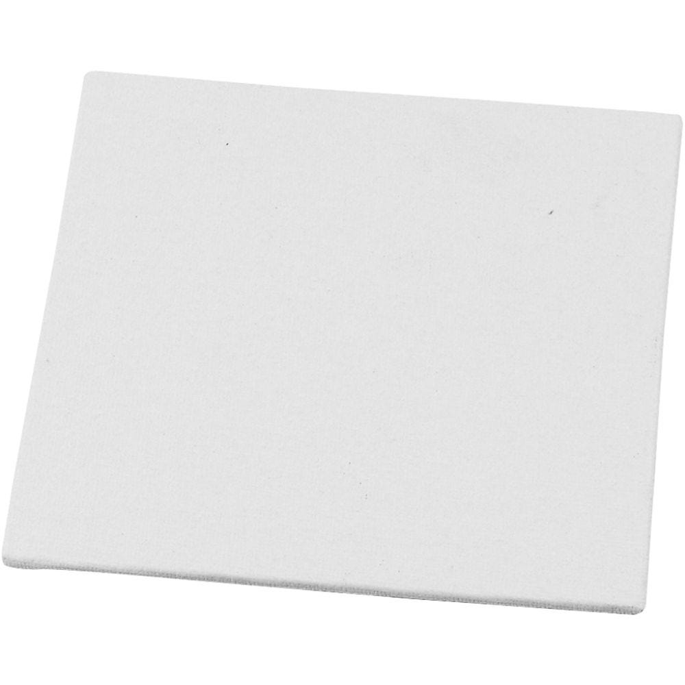Canvas Panel, size 12,4x12,4 cm, 280 g, white, 1 pc