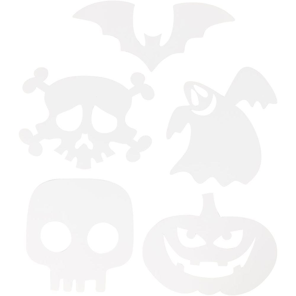 Halloween Motifs, size 25x17 cm, 230 g, white, 16 pc/ 1 pack