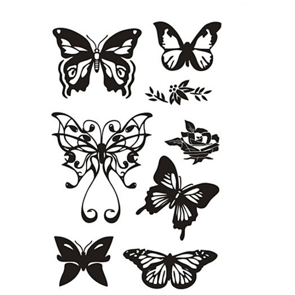 Clear Stamps, butterflies, 11x15,5 cm, 1 sheet