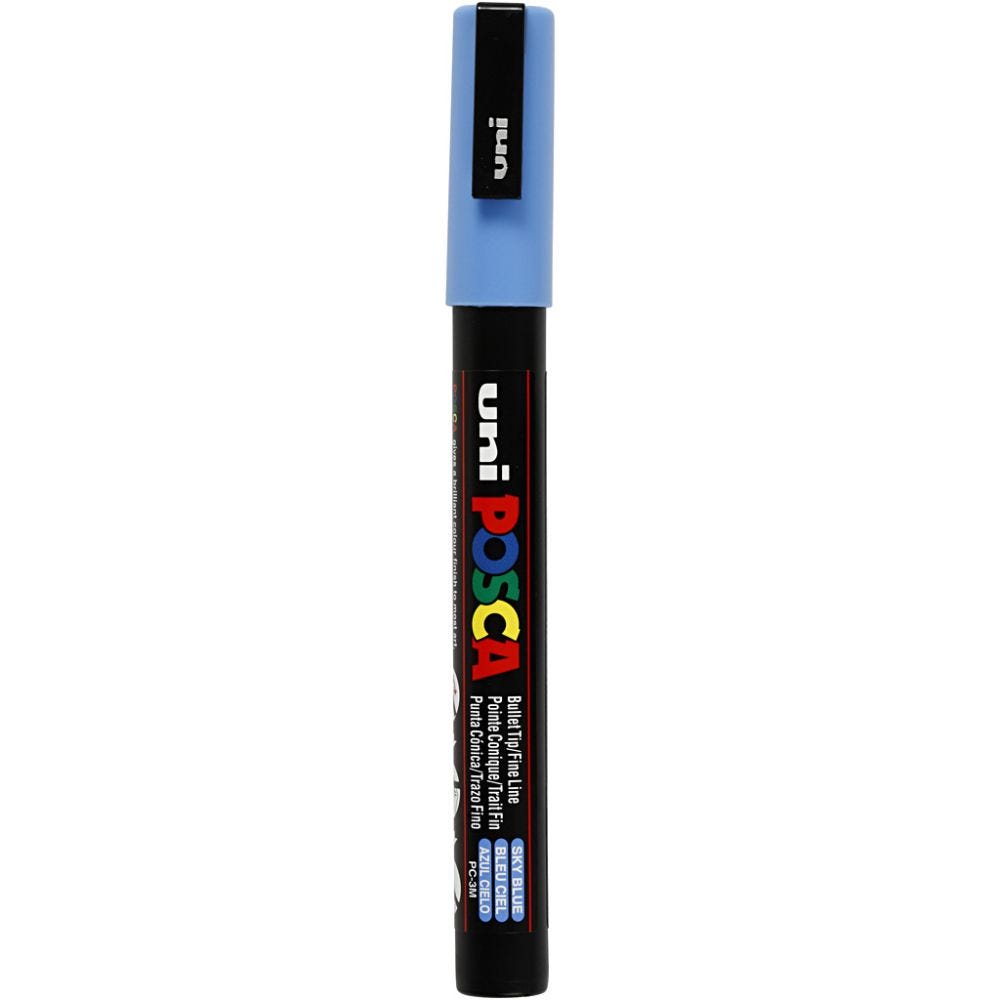 Posca Marker, no. PC-3M, line 0,9-1,3 mm, sky blue, 1 pc