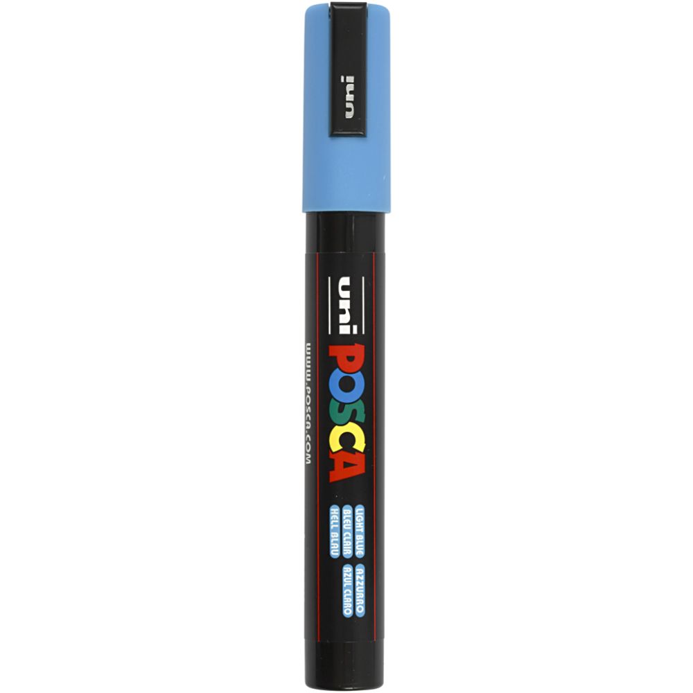 Posca Marker, no. PC-5M, line 2,5 mm, light blue, 1 pc