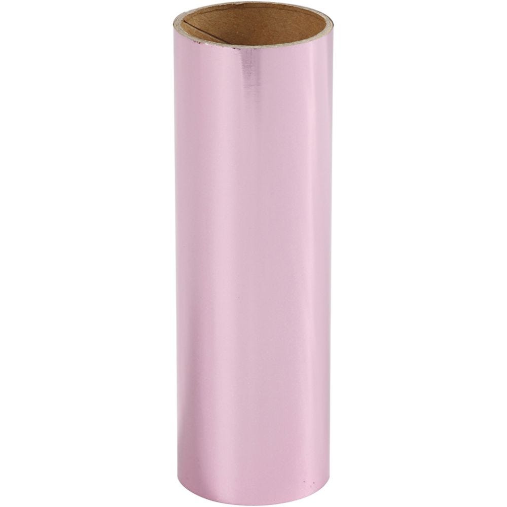 Deco Foil, W: 15,5 cm, thickness 0,02 mm, pink, 50 cm/ 1 roll