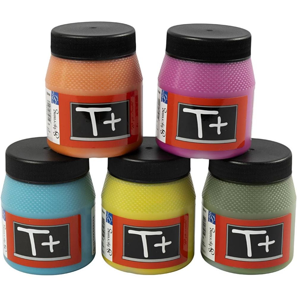Blackboard Paint, assorted colours, 5x250 ml/ 1 pack
