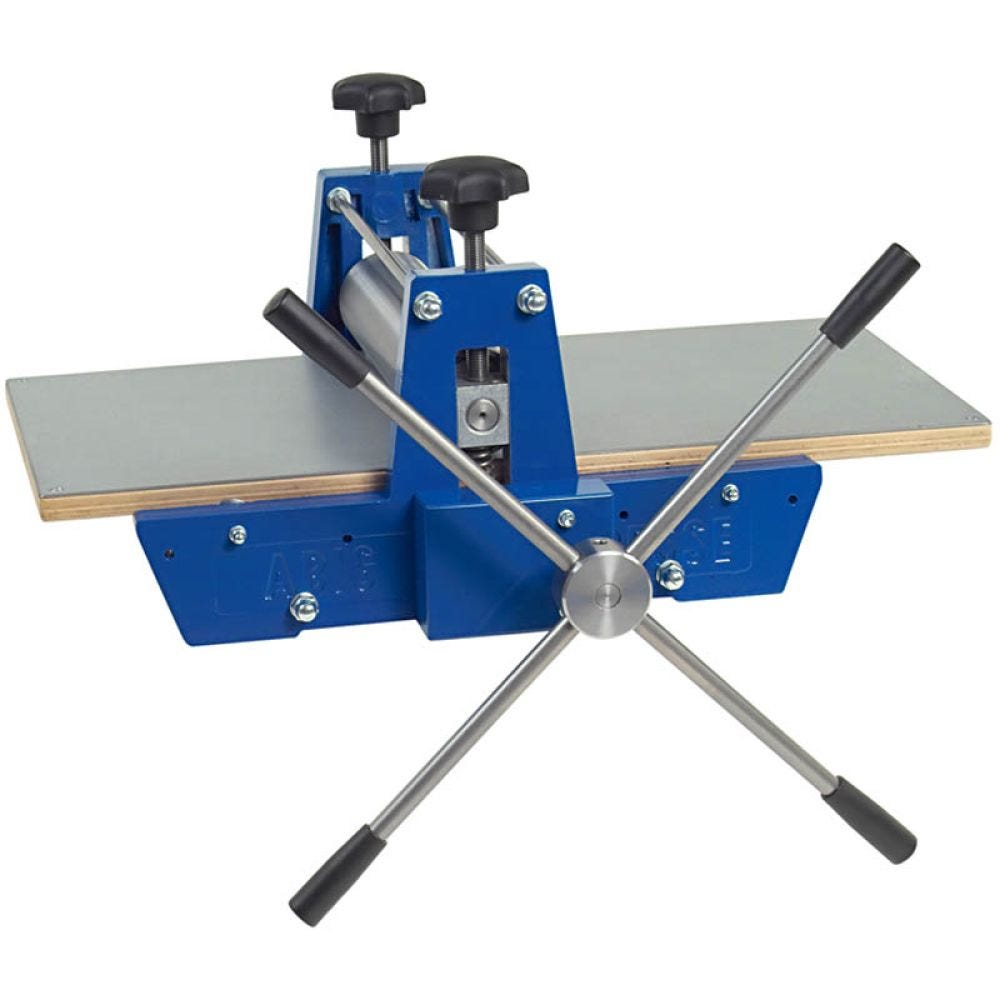 Block Printing Press, with gears, size 40x70 cm, 1 pc