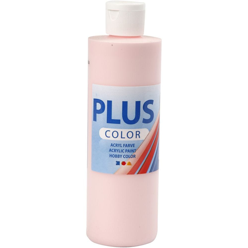 Plus Color Craft Paint, soft pink, 250 ml/ 1 bottle