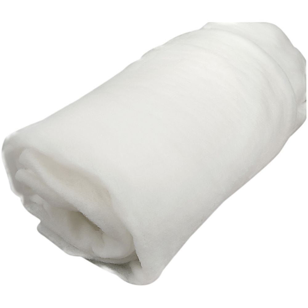 Polyester Wadding, W: 160 cm, thickness 0,6 cm, 60 g, 10 m/ 1 roll