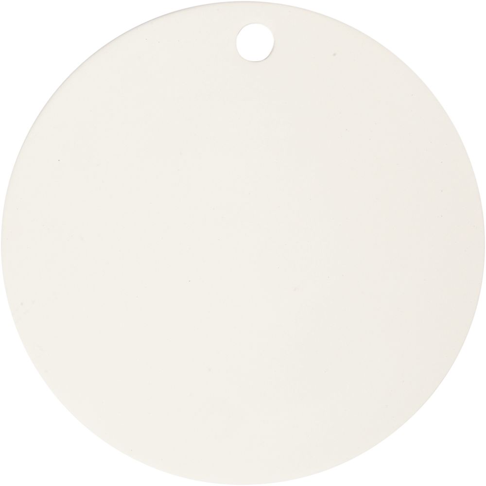 Terracotta Plate, D 15 cm, thickness 0,5 cm, white, 1 pc