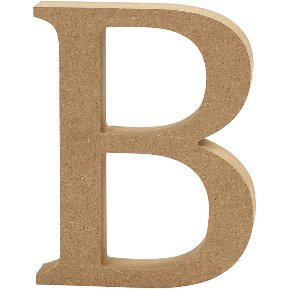 13cm High X 2cm Thick Craft/Decor/Shape/MDF Wooden Letters & Numbers/ Words
