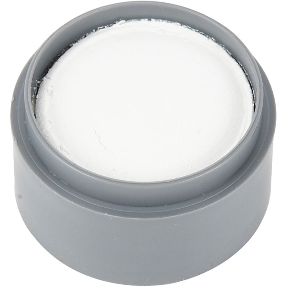Water-based Face Paint, white, 15 ml/ 1 tub