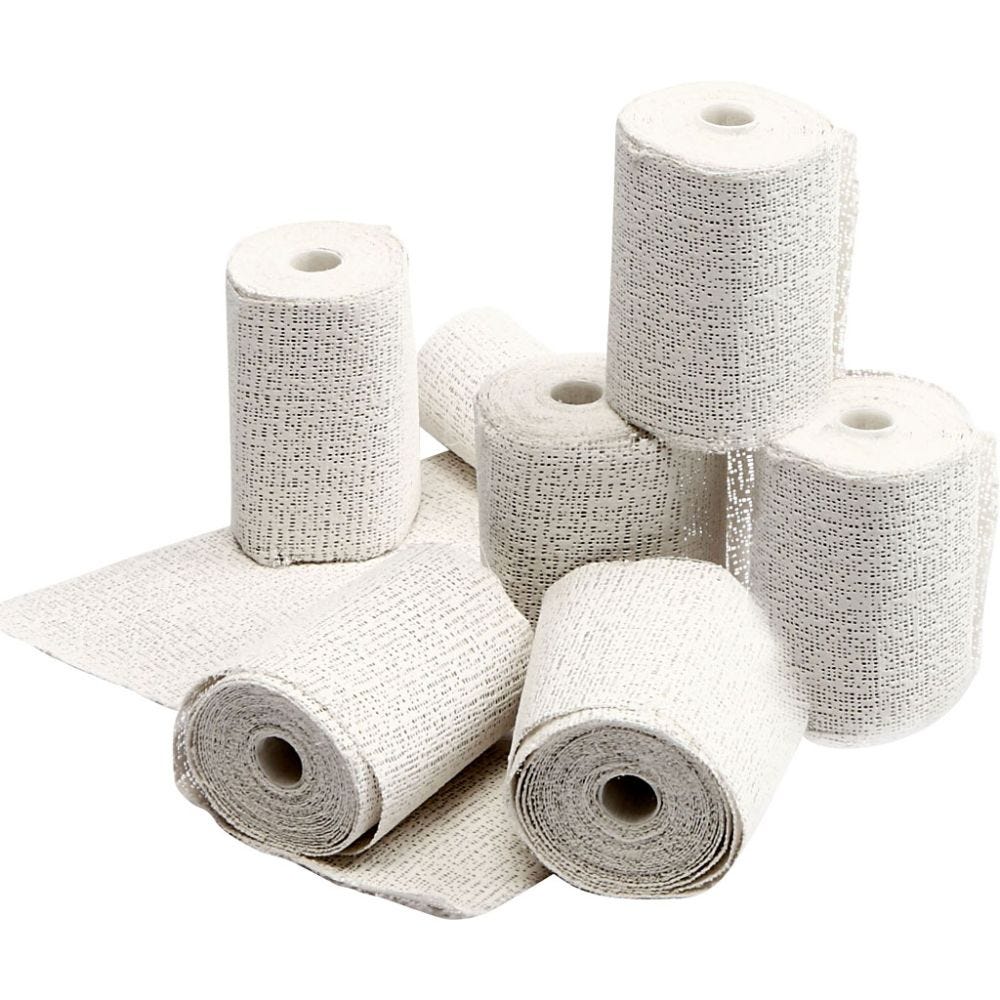 Plaster Gauze, L: 2,7 m, W: 5+7,5+10 cm, 80 roll/ 1 pack