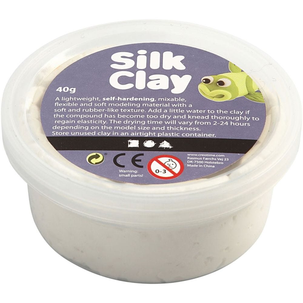 Silk Clay®, white, 40 g/ 1 tub