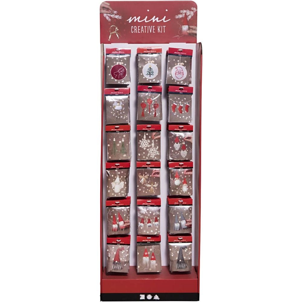 Cardboard Floor Display, Christmas motifs, H: 1584 mm, D: 332 mm, W: 630 mm, 108 sales units/ 1 pc