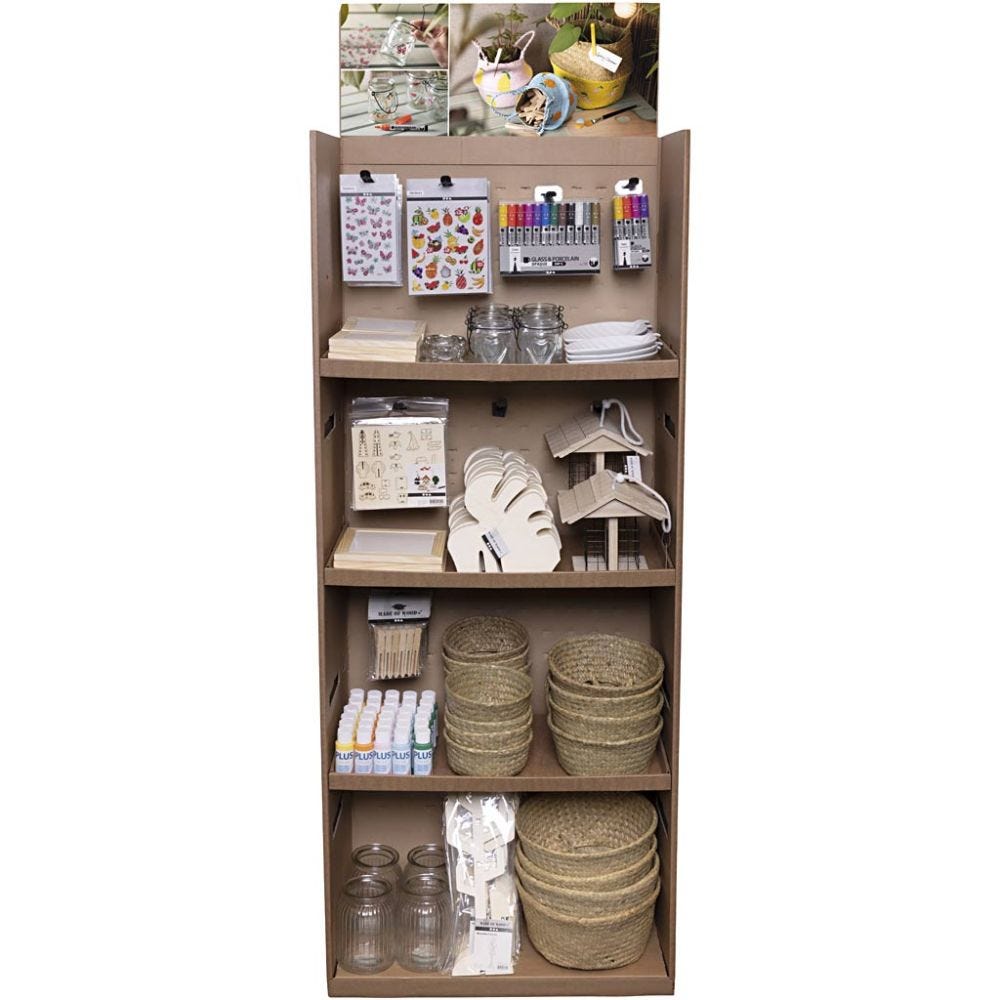 Cardboard Floor Display, Spring, H: 1584 mm, D: 332 mm, W: 630 mm, 152 sales units/ 1 pack