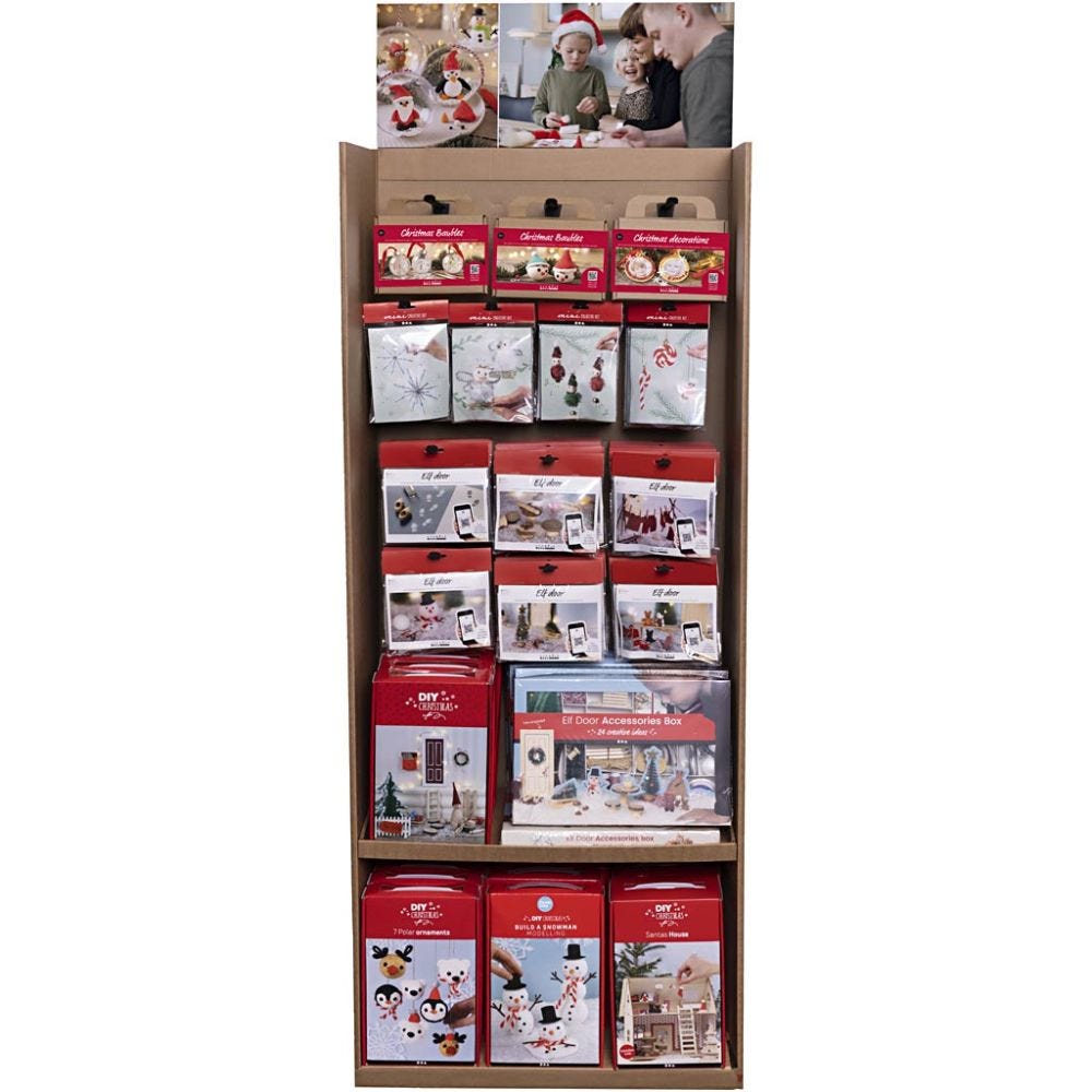 Cardboard Floor Display, Bestselling Craft Kits, H: 1584 mm, D: 332 mm, W: 630 mm, 97 sales units/ 1 pack