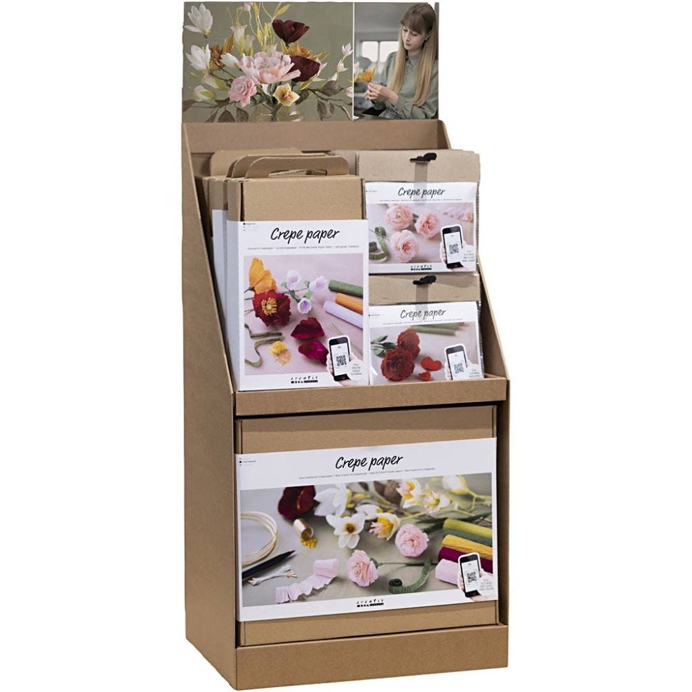 Large Table Display, Crepe Paper, H: 834 mm, D: 322 mm, W: 416 mm, 28 sales units/ 1 pack