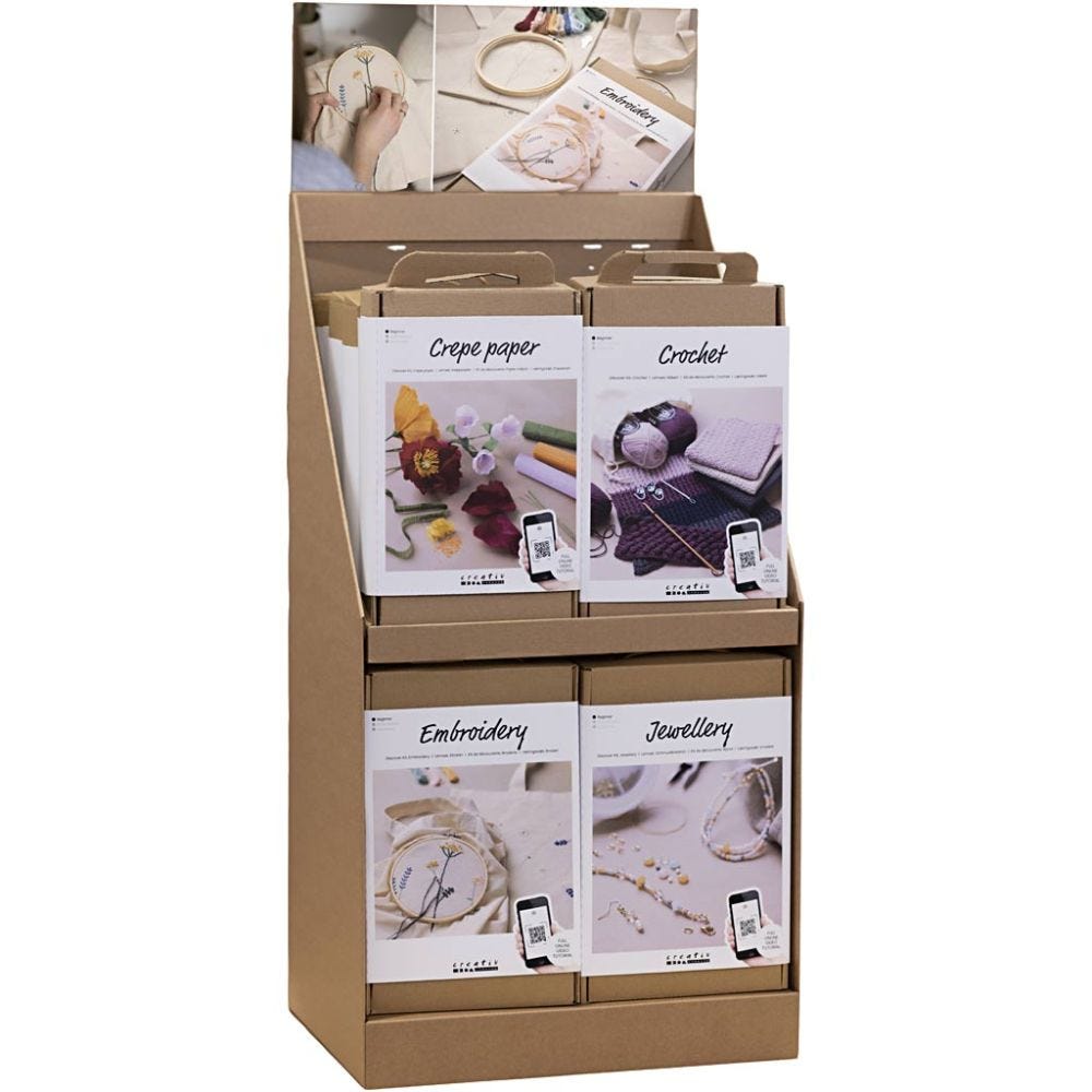 Large Table Display, Starter Craft Kit, H: 834 mm, D: 322 mm, W: 416 mm, 20 sales units/ 1 pack