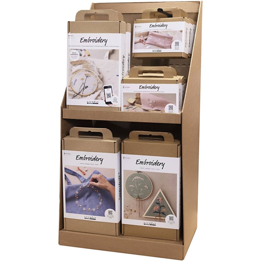 Large Table Display, Embrodery, H: 834 mm, D: 322 mm, W: 416 mm, 26 sales units/ 1 pack