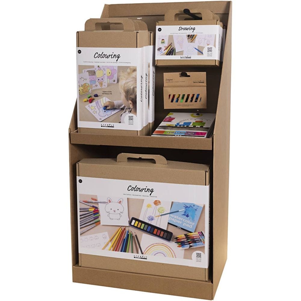 Large Table Display, Drawing children, H: 834 mm, D: 322 mm, W: 416 mm, 0.0 units/1 pack