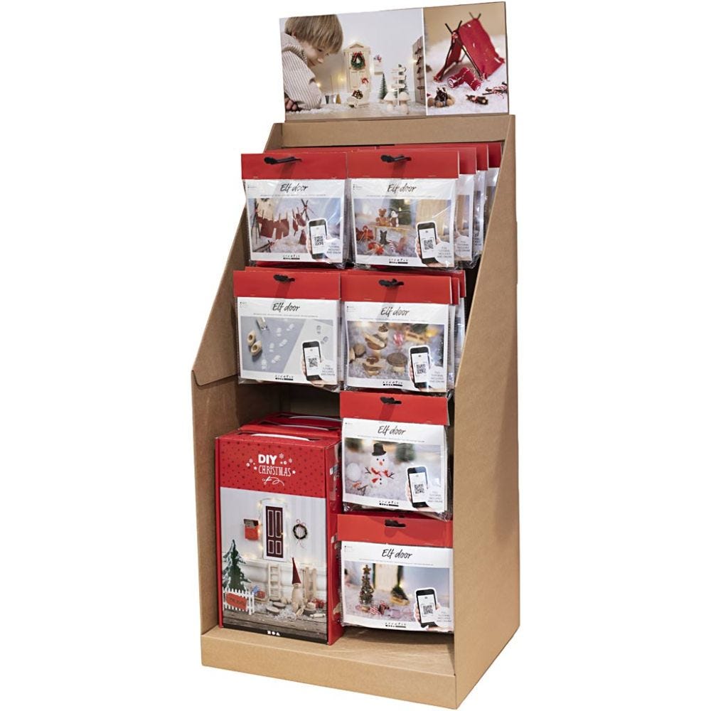Large Table Display, Elf Door Accessories, H: 834 mm, D: 322 mm, W: 416 mm, 42 sales units/ 1 pack