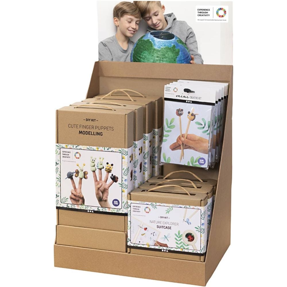 Small Table Display, UN 17, H: 458 mm, D: 322 mm, W: 416 mm, 34 sales units/ 1 pack