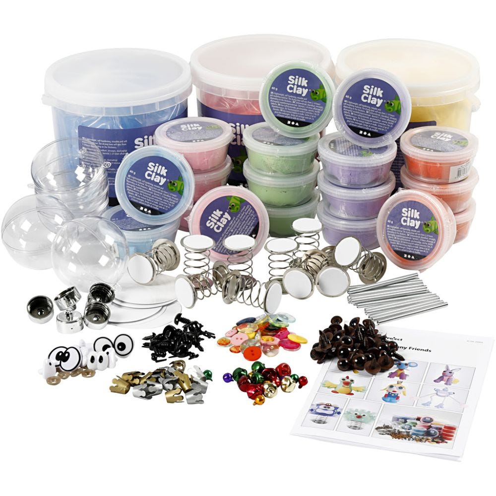 Funny Friends, class set, assorted colours, 1 set