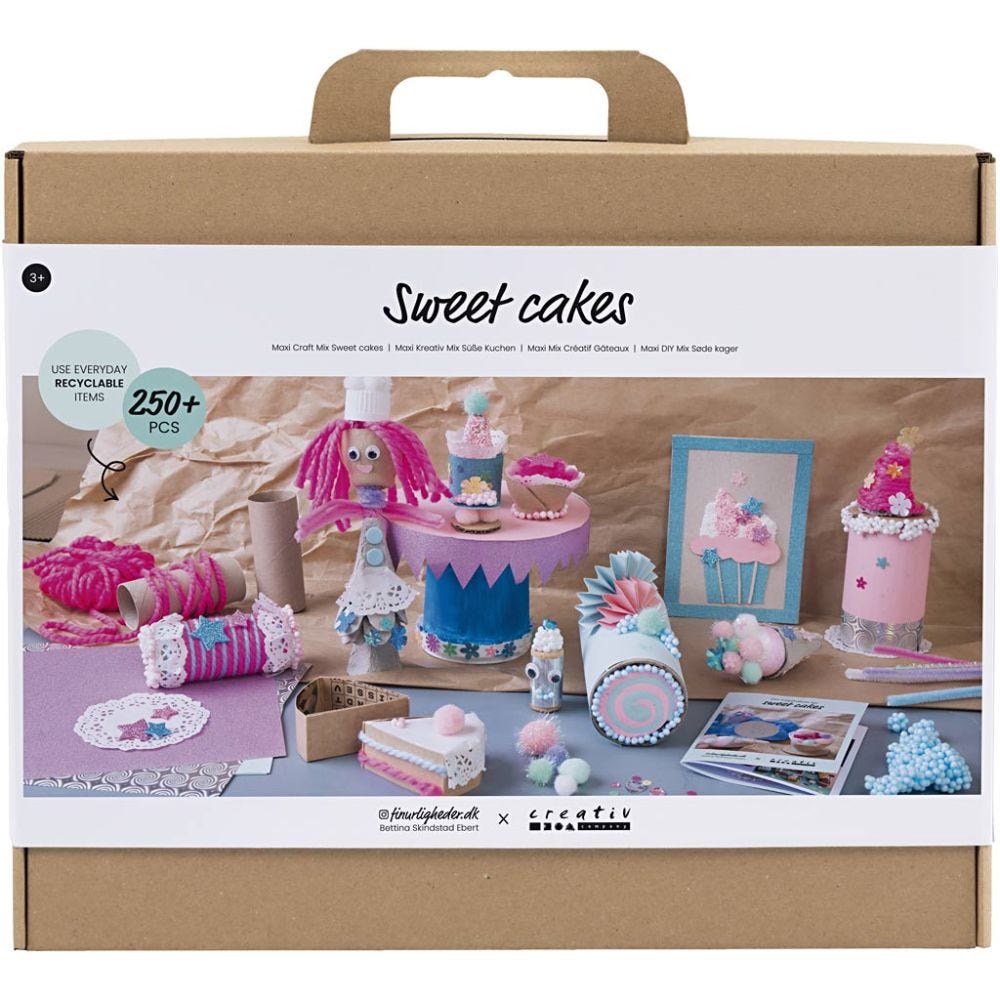 Maxi Craft Mix Sweet Cakes, Cakes and Sweets, assorted colours, 1 pack