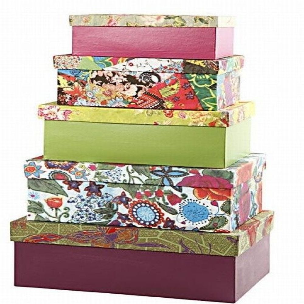Decorated Storage Boxes