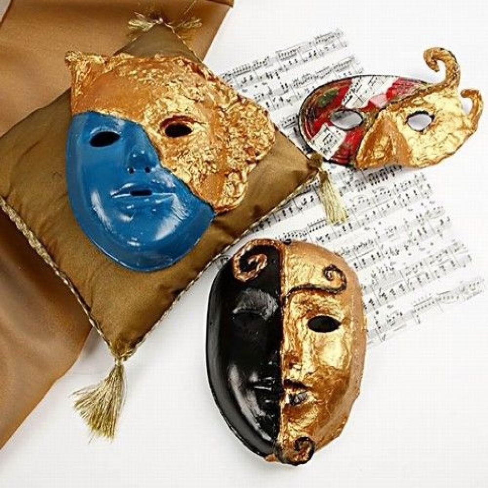 Rococo Masks with Art Metal Gold | guide