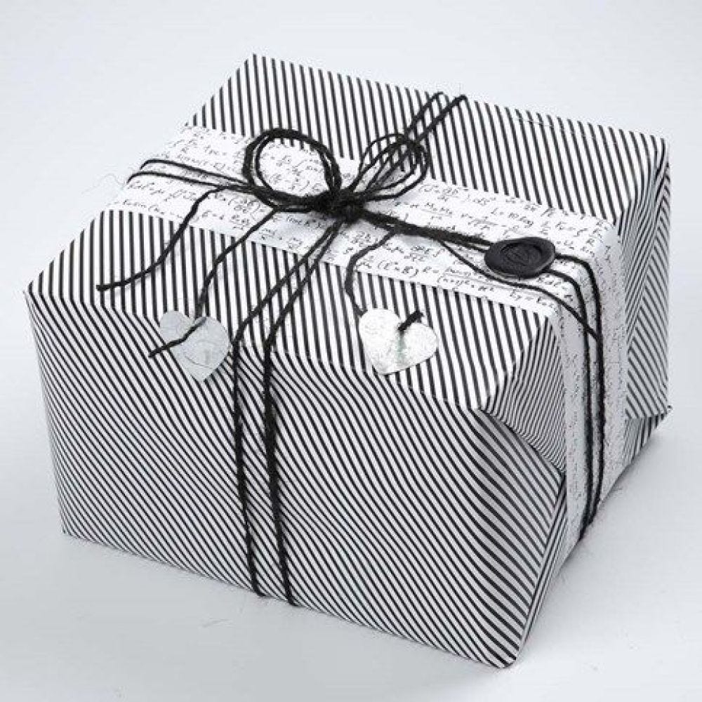 Vivi Gade Design Gift Wrapping (Paris Series) with a waxed Seal