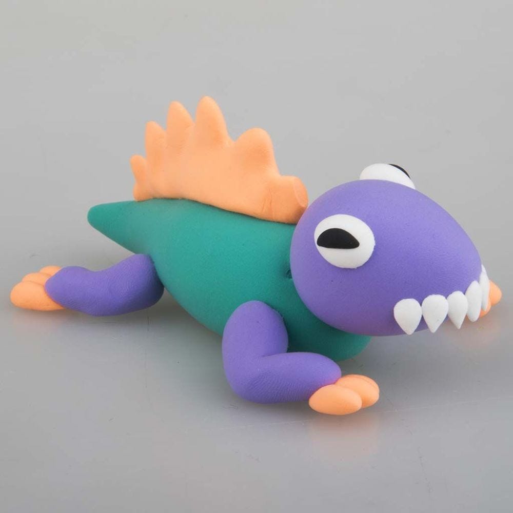 A Lizard modelled from Silk Clay