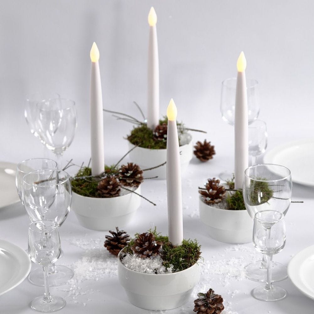 Christmas Decorations with LED Candles