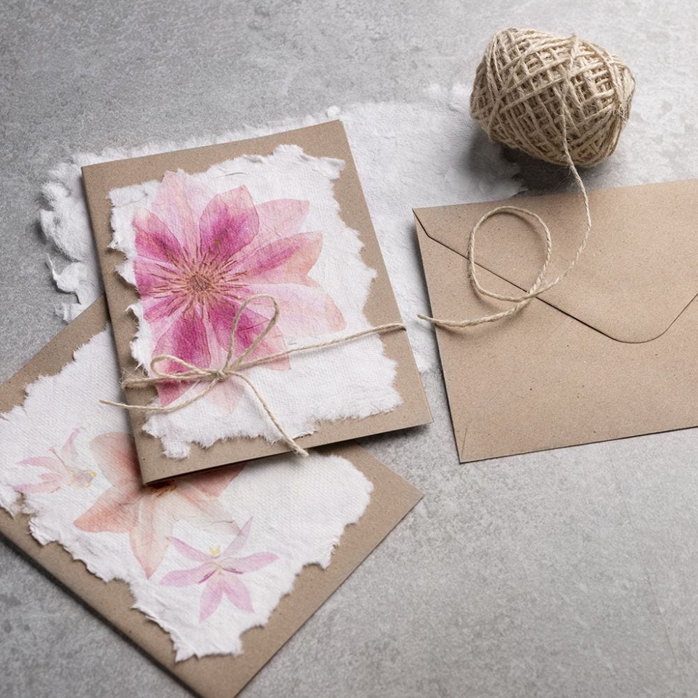 How To Make Handmade Paper With A Napkin Design