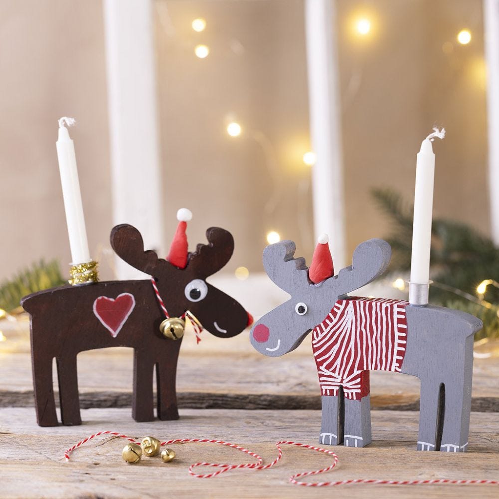 Festive candle holders
