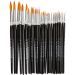 36 pc/ 1 pack, no. 0+1+2+4+8+12+18+22, L: 17-21,5 cm, W: 1-7 mm, round