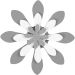 3 pc/ 1 pack, marguerit, size 25+49+75 mm