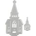 1 pc, churches, size 46x91+18x35 mm