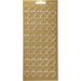 1 sheet, hearts, sheet 10x23 cm, gold