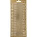 1 sheet, borders, sheet 10x23 cm, gold