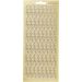 1 sheet, borders, sheet 10x23 cm, gold