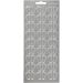 1 sheet, feets, sheet 10x23 cm, silver