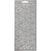 1 sheet, doves, sheet 10x23 cm, silver