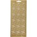 1 sheet, leaves, sheet 10x23 cm, gold