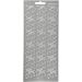 1 sheet, leaves, sheet 10x23 cm, silver