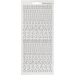 1 sheet, stars, sheet 10x23 cm, silver